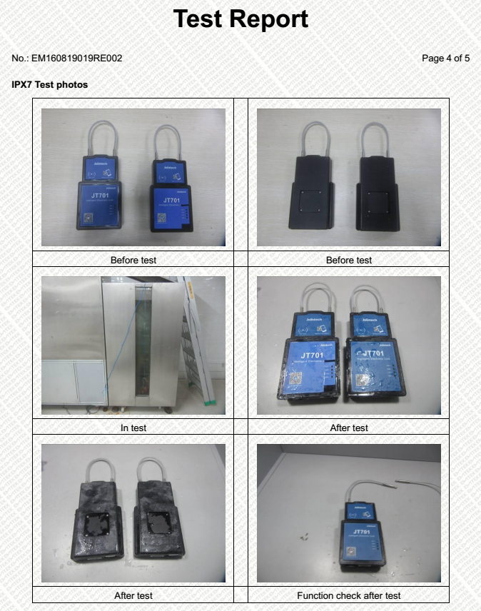 JT701T 4G GSM GPSの追跡者ロックのコールド チェーンの温度モニタリング装置 19