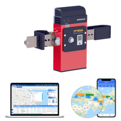 GPS Bluetooth Container Lock 4G 2G 3 Weeks Battery Metal Body Carton Steel Lock Rod