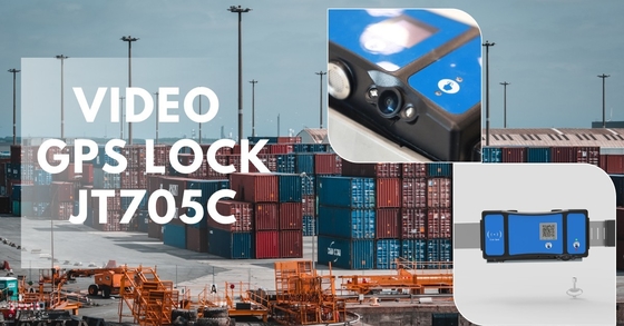 Container GPS Tracking Padlock Camera Video Monitoring Wifi NFC RFID Bluetooth Remote Unlock