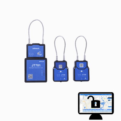 Remote Authorization Unlock GPS Padlock Electronic Net Tamper Alarm Open Bulk Cargo